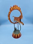 Authentic Models Circus Tiger Jumps Through Fire Ring Rocking Balance Sculpture