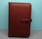 Coach Ox Blood Leather Day Planner Address Phone Book In Box Gift
