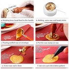 Alphabet Wax Seal Kit Vintage Starry Initial Sealing Stamp With Wax Stamp Kit L
