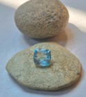 Cushion Cut Sky Blue Topaz Faceted  10x10 Mm Natural Blue Topaz Gemstone Jewelry