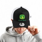 John Beer Deer Logo Embroidered 9forty A-frame Trucker Hat Cap