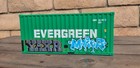 Graffiti Evergreen Model Shipping Container Desk Organizer Pen Pencil Holder 