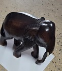 Wooden Elephant Statue Animal Vintage Handicraft Home Office Interior Decor Gift