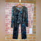 Betsey Johnson 90s Crushed Velvet Grunge Set Two Pieces Pants Set  Size L m