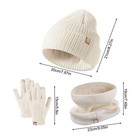 Girls Winter Hat And Gloves Set Winter Hat Scarf Gloves Set Thermal Warm Soft