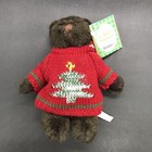 Vtg Lot 4 Russ Teddy Bears Plush Holiday Friends Ugly Christmas Sweaters Knit 5 