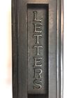 Antique Yale 41 Solid Cast Brass Letter Mail Box Door Slot Salvaged Hardware Old