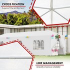 10x30 Party Tent Wedding Patio Gazebo Outdoor Carport Canopy Shade W side 8 Wall