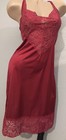 Vtg Vanity Fair Lace Bust Nylon Dress Slip 36