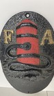 Vintage Cast Metal United Fireman s Insurance F A Plaque Plate