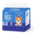 120 Ct Waist Disposable Dog Diapers Male Wraps Belly Bands Pet Soft Cat Diaper M