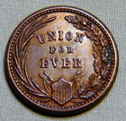 1863 Patriotic Civil War Token With George Washington Riding A Horse - Lot 1429