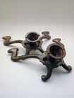 2 Antique Victorian Cast Iron Double Bench Hall Tree Coat Hat Hooks Salvage