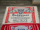 2 Vintage Budweiser Beach Towels Anheuser Busch 1980s Towel Man Cave Brewerania