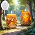 Tree House Silicone Candle Mold Diy Soap Gypsum Craft Home Decor 3d Mold