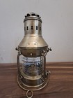 Nautical Maritime Brass Hanging Oil Lamp Antique Ship Anchor Lantern Boat Light