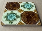 England - Antique Victorian Majolica Tile C1900