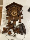 Black Forest Style Mechanical Wood Cuckoo Clock With Pendulum  Roman Numerals