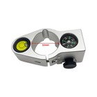 New Telescopic Aluminum Alloy Bubble With Compass For 32mm Surveying Pole
