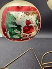 Vintage 1994 Glass Christmas Ornaments Set Of 3 Kneeling Santa Train Toys Dated