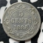 1888 Newfoundland 5 Cents Lot jm9024 Silver 
