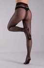 Lechery Sheer Polka Dot Pantyhose Tights Size L xl Color  Black