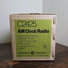Nos Vtg 1970s Ge General Electric Am fm Clock Radio Model C2425 New Sealed Box