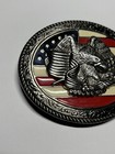 Belt Buckle American Flag Eagle Patriotic Silver Metal Red White   Blue