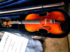 Vtg 1983 Violin Model 130g   Glasser Bow  Case  Accessories Made In Germany