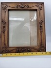 Antique Wood Hand Carved Floral Picture Frame Ornate Victorian Style 13x11 