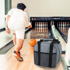 Alslea Single Bowling Ball Bag 1 Ball Extra Ball Organizer With Padded Ball H   
