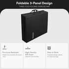Balancefrom Fitness Gogym 6x2ft Folding 3 Panel Exercise Mat With Handles  Black