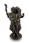 Hecate Triple Goddess Statue - 8 25  Cold Cast Resin Antique Bronze Moon Sculptu