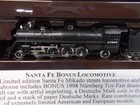 Z Scale marklin   88807b   A t s f  2-8-2 Locomotive   Tender   Caboose  lot A