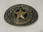 Texas Seal Belt Buckle  gold  Extra Large Size