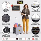 Dbest Products Quik Cart Collapsible Rolling Crate On Wheels For Teachers Tote