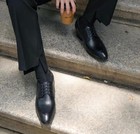 Lace Up Business Mid Heel Formal Dress Business Men s 100  Real Leather Shoes Sz