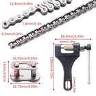 420 Motorcycle Chain 132 Links Fit For 50 70 90 110 125cc Ssr Taotao Coolster 