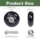 2 5  X 1  4pcs Chair Caster Wheels 2 5 Inch Pu Caster Wheels Just Wheel  Small 