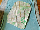 1960s Command And Staff Dept  U S Army Infantry School Graphic Map  Fort Benning