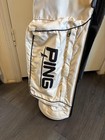 Vintage Ping Hoofer Carry Golf Bag Leather Trim Lightweight Walking Usa Made