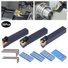 5 8  36pcs Indexable Carbide Lathe Turning Tool Insert Holder Bit Set New