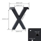 16   Coffee Table Legs Metal Steel Desk Legs Heavy Duty Metal Table Leg Set Of 2