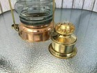 Antique Copper   Brass Nautical Oil Lamp Maritime Ship Lantern-anchor Boat Light