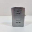 Vintage 1950s 1st Cavalry Dmz Police Lighter - Wellington Tokyo Japan Military