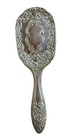 Antique Victorian Ornate Silverplate Hairbrush Repouss   Vanity Brush C 1890   1910