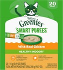 Greenies Feline Smart Purees Healthy Indoor Lickable Cat Treats With Real Chi   