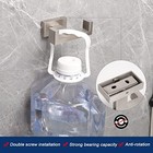  Bath Double Towel Hook- Sus304 Stainless Steel Square Robe Brushed Nickel