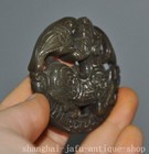 2 2  Old Chinese Old Jade Hand Carved Beast Bird Jade Bi Yubi Statue