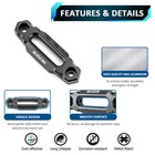 Wsays 4 7 8  2000-3500lbs Hawse Fairlead For Synthetic Winch Rope Cable Atv Utv